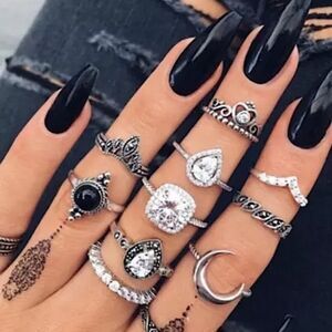 Boho Gypsy Stackable Knuckle Ring Set